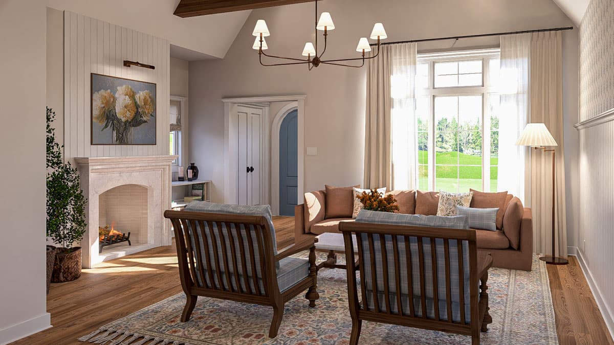 Plan 623479DJ: Traditional 3-Bed Cottage House Plan with Open-Concept Living Space - 1507 Sq Ft - Image #9 - Cottage, Traditional