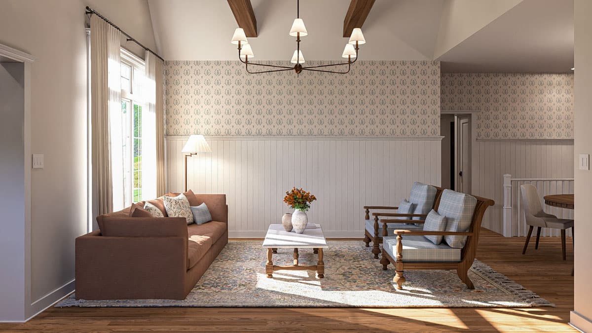 Plan 623479DJ: Traditional 3-Bed Cottage House Plan with Open-Concept Living Space - 1507 Sq Ft - Image #8 - Cottage, Traditional