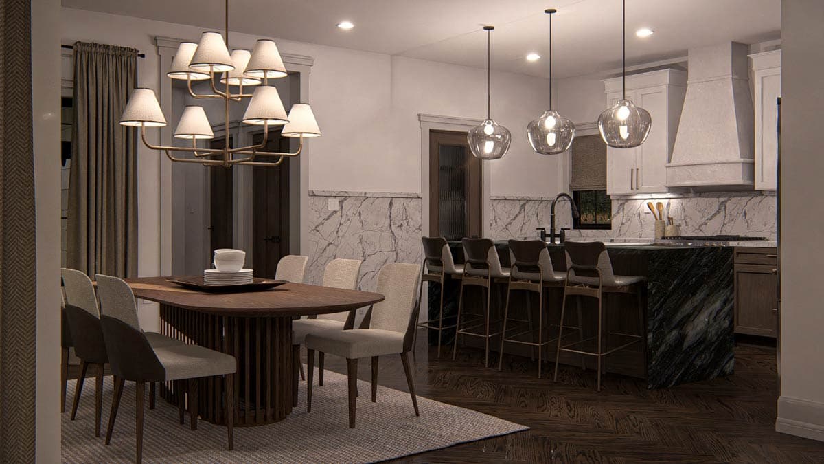Plan 623480DJ: Two-Story Narrow Modern Farmhouse Plan with Home Office - 2121 Sq Ft - Image #9 - Farmhouse, Modern Farmhouse