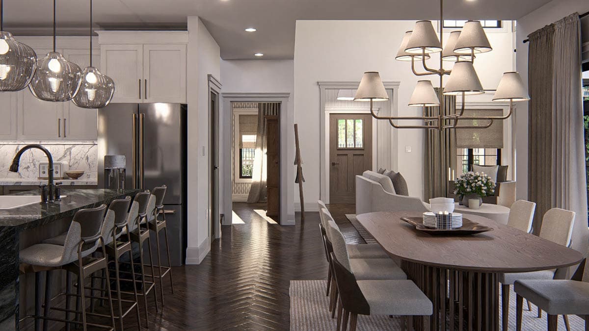 Plan 623480DJ: Two-Story Narrow Modern Farmhouse Plan with Home Office - 2121 Sq Ft - Image #14 - Farmhouse, Modern Farmhouse
