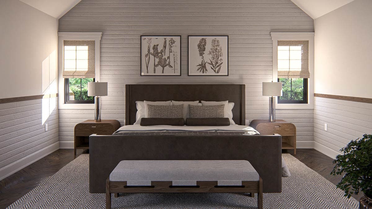 Plan 623480DJ: Two-Story Narrow Modern Farmhouse Plan with Home Office - 2121 Sq Ft - Image #18 - Farmhouse, Modern Farmhouse