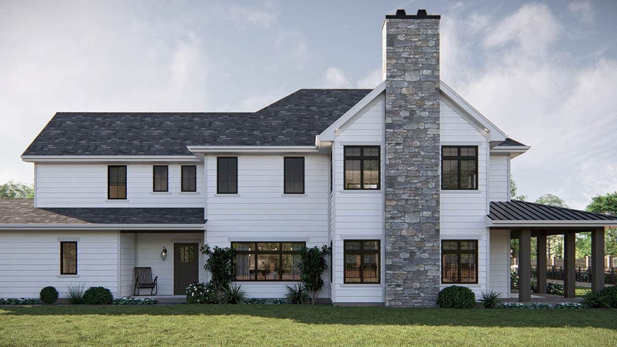 Plan 623480DJ: Two-Story Narrow Modern Farmhouse Plan with Home Office - 2121 Sq Ft - Image #22 - Farmhouse, Modern Farmhouse