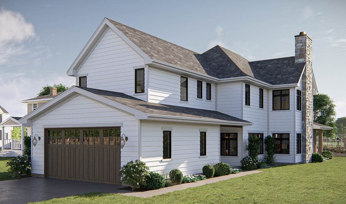 Plan 623480DJ: Two-Story Narrow Modern Farmhouse Plan with Home Office - 2121 Sq Ft - Image #21 - Farmhouse, Modern Farmhouse