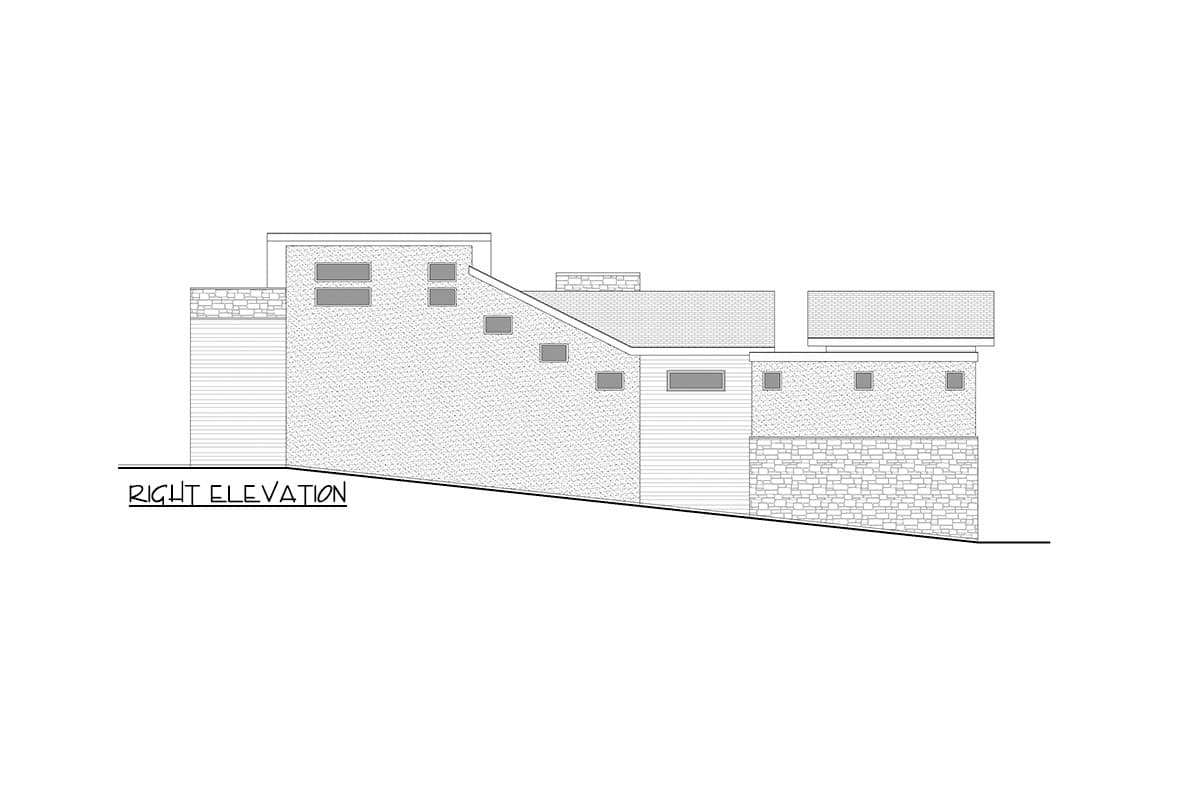 Plan 365053PED: Two-Story Contemporary House Plan with Vaulted Home Office - 4714 Sq Ft - Image #32 - Contemporary, Mid Century Modern, Modern