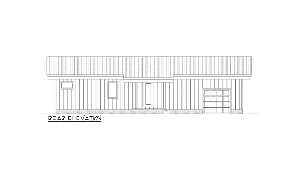 Plan 911053JVD: 3-Bed Mountain Vacation House Plan with Sloping Lot Under 2000 Sq Ft - Image #20 - Mid Century Modern, Modern, Mountain, Vacation