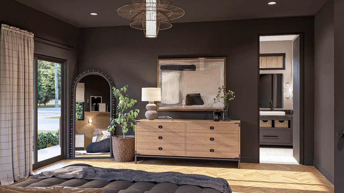 Plan 623481DJ: 3-Bed Scandinavian Barndominium-Style House Plan with Two-Story Great Room - 2332 Sq Ft - Image #12 - Barndominium, Scandinavian