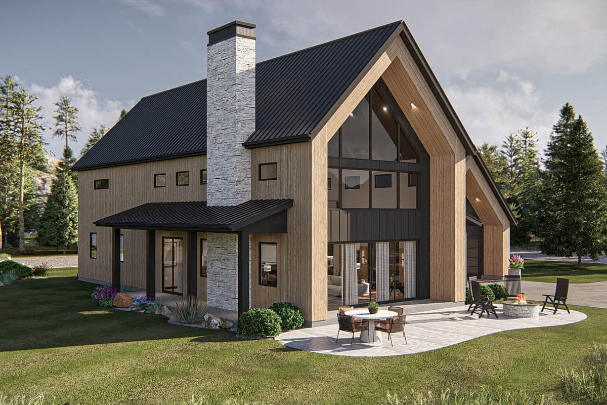 Plan 623481DJ: 3-Bed Scandinavian Barndominium-Style House Plan with Two-Story Great Room - 2332 Sq Ft - Image #18 - Barndominium, Scandinavian