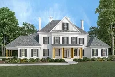 4-Bed Modern Farmhouse with a Two-Story Great Room - 4242 Sq Ft