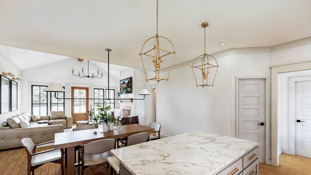 Plan 56553SM: 3-Bed Modern Farmhouse Plan with Vaulted Great Room - 1677 Sq Ft - Image #8 - Barndominium, Country, Craftsman, Modern Farmhouse, Ranch