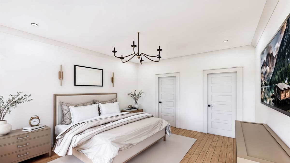 Plan 56553SM: 3-Bed Modern Farmhouse Plan with Vaulted Great Room - 1677 Sq Ft - Image #11 - Barndominium, Country, Craftsman, Modern Farmhouse, Ranch