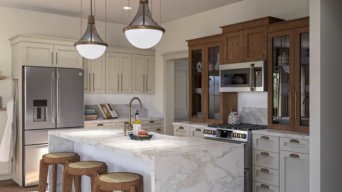 Plan 623482DJ: Two-Story Craftsman Bungalow House Plan with Fireplace - 1839 Sq Ft - Image #9 - Bungalow, Craftsman, Traditional