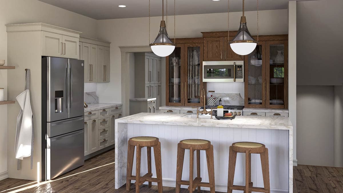 Plan 623482DJ: Two-Story Craftsman Bungalow House Plan with Fireplace - 1839 Sq Ft - Image #11 - Bungalow, Craftsman, Traditional