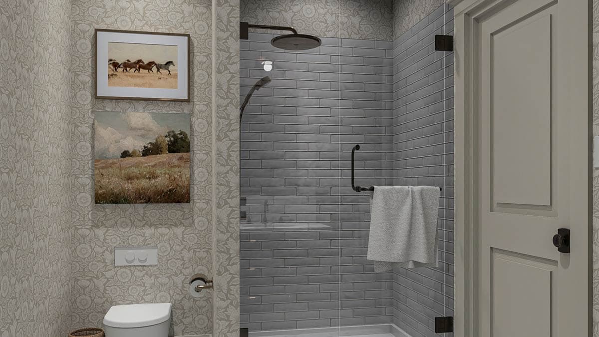 Plan 623482DJ: Two-Story Craftsman Bungalow House Plan with Fireplace - 1839 Sq Ft - Image #14 - Bungalow, Craftsman, Traditional