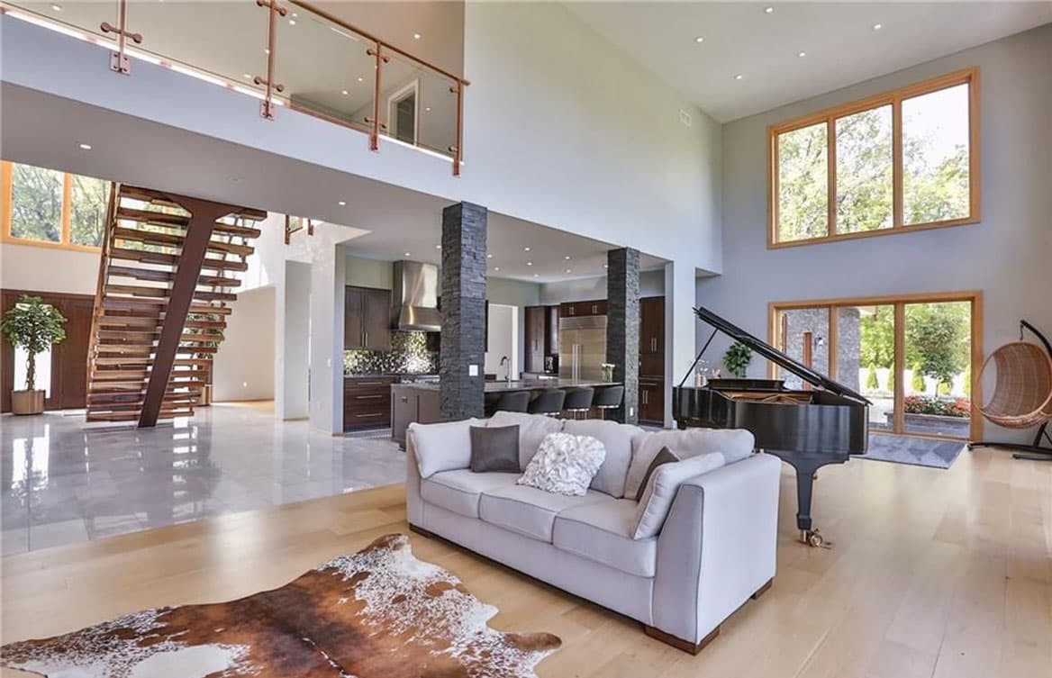 Plan 770031CED: 4-Bed Modern House Plan with Two-Story Great Room - 5268 Sq Ft - Image #5 - Contemporary, Mid Century Modern, Modern