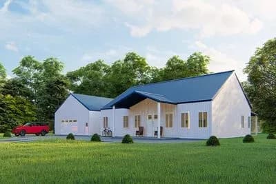 3-Bed Country-Style Home with Oversized Garage Shop - 2000 Sq Ft