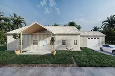 Charming 4-Bed Traditional Barndominium with 2700 Sq Ft 