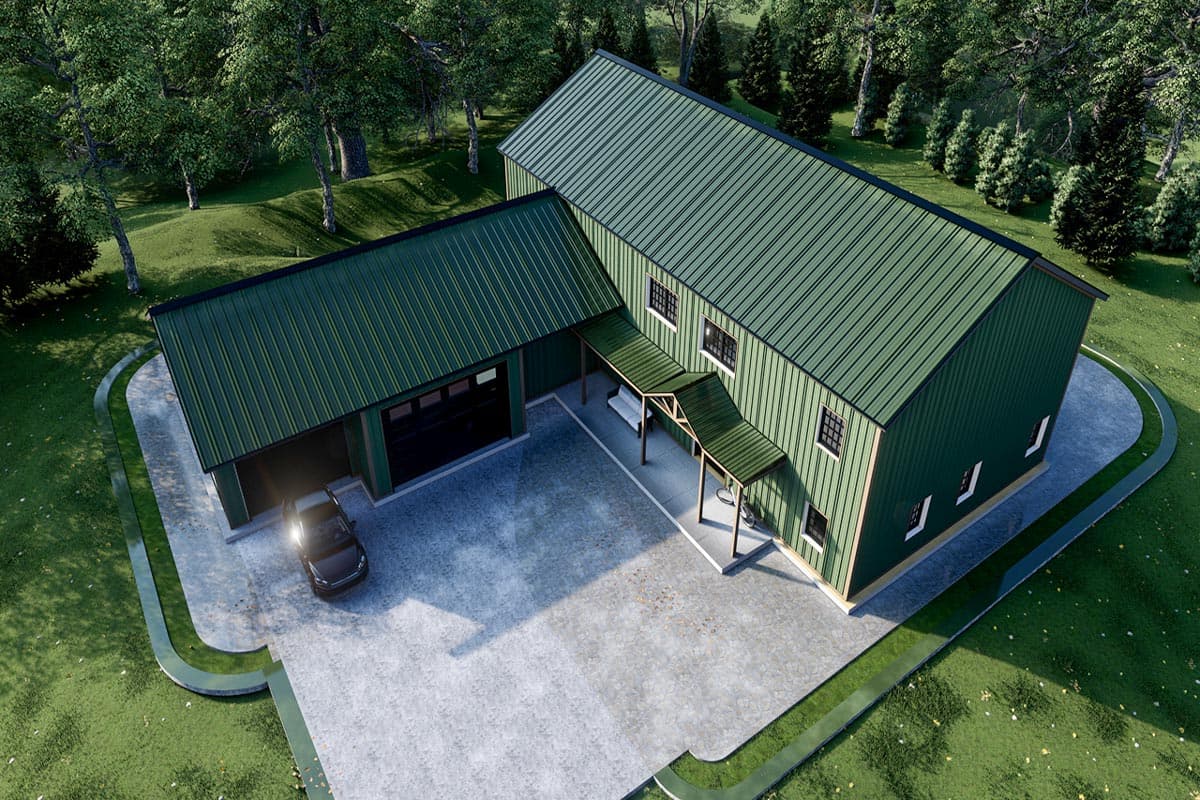Plan 530113KTE: 4-Bed Traditional Barndominium PEMB House Plan - 4475 Sq Ft  - Image #8 - Barndominium, Country, Traditional