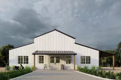 3-Bed Barn-style Cottage House Plan - 1750 Sq Ft