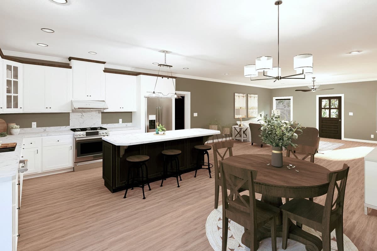 Plan 25056DH: 3-Bed Country House Plan with Open-Concept Living Space - 2000 Sq Ft - Image #8 - Country, Farmhouse, Ranch