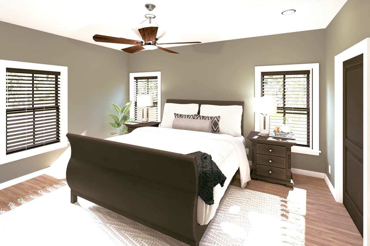 Plan 25056DH: 3-Bed Country House Plan with Open-Concept Living Space - 2000 Sq Ft - Image #12 - Country, Farmhouse, Ranch