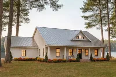 3-Bed Country House Plan with Open-Concept Living Space - 2000 Sq Ft