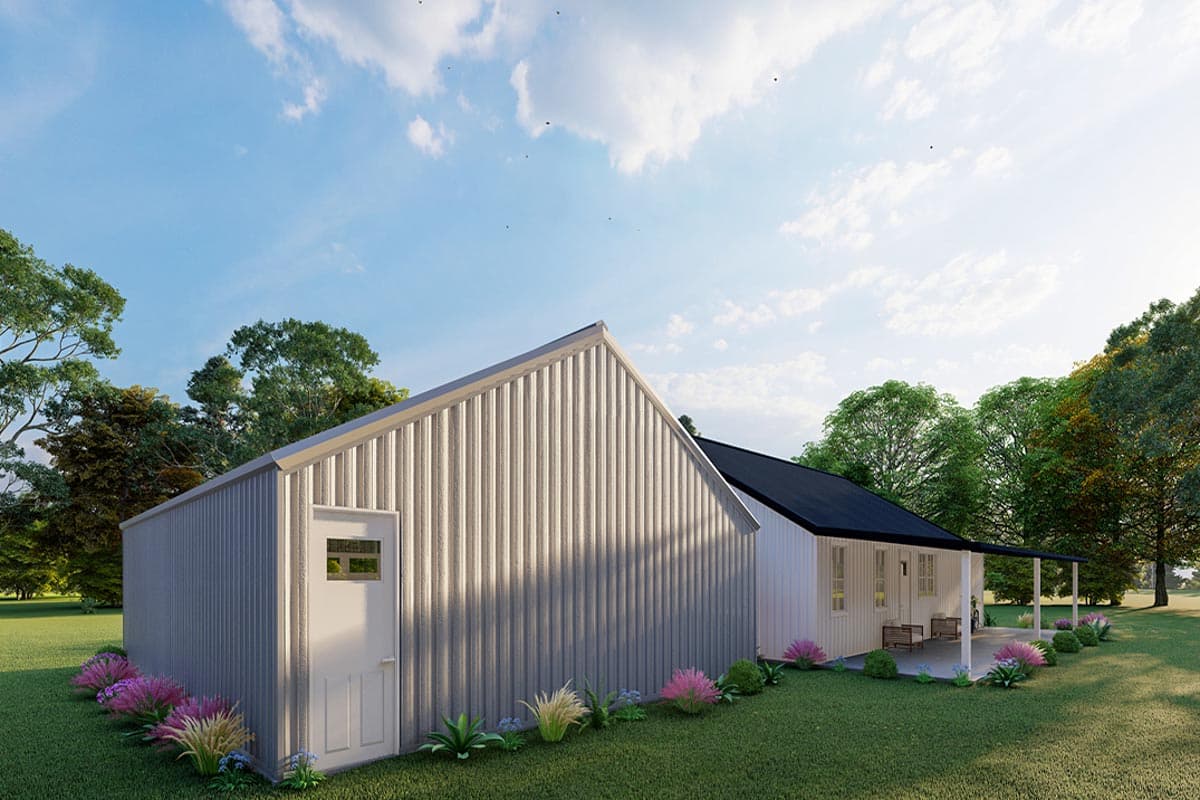 Plan 530130KTE: 3 Bed 2 Bath Traditional Barndominium House Plan Under 2000 Sq Ft - Image #7 - Barndominium, Country, Traditional
