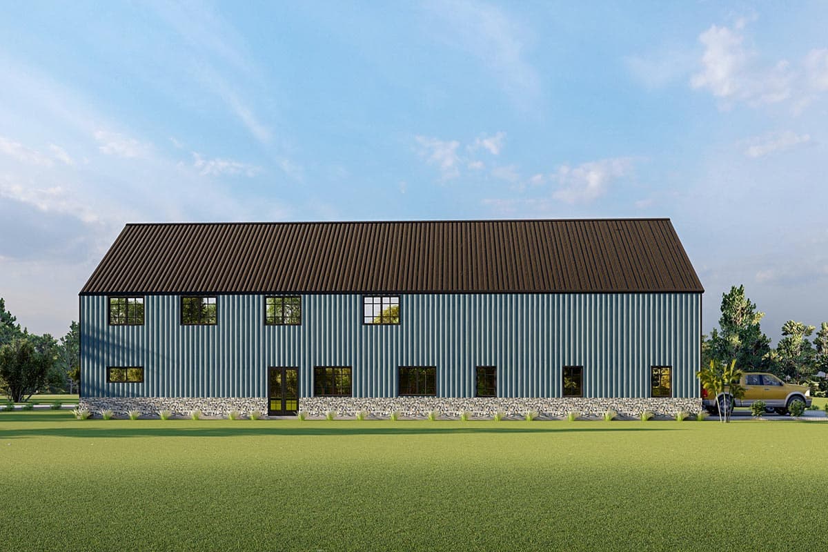 Plan 530131KTE: 4-Bed Barndominium House Plan with Two-Story Great Room - 4747 Sq Ft - Image #8 - Barndominium, Country