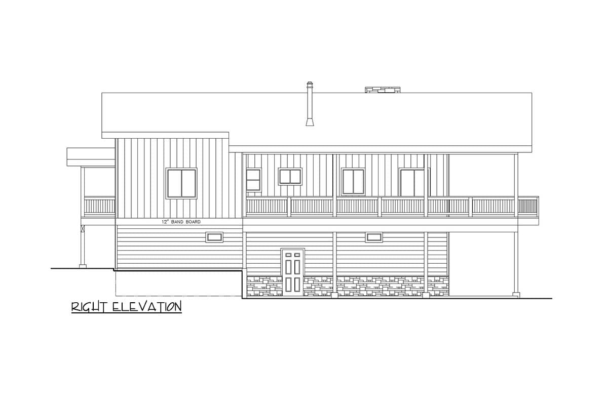 Plan 350120GH: 2-Bed Mountain House Plan with Wraparound Porch - 2025 Sq Ft - Image #5 - Mountain