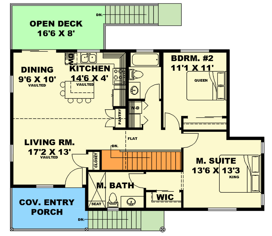 Plan 350123GH: 3-Bed Traditional House Plan with Lower Level Family Room - 1849 Sq Ft - Floor Plan - Main Level - Traditional