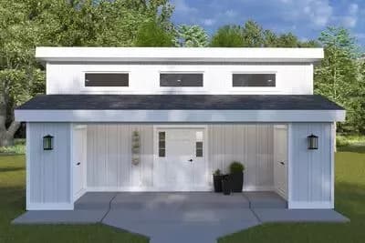 2-Bed Modern ADU House Plan Under 850 Sq Ft