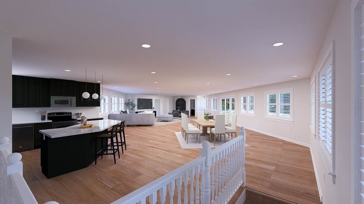 Plan 61595UT: Versatile 2-Bed ADU with Oversized 4-Car Garage and Spacious Living Area - Image #8 - Carriage, Traditional
