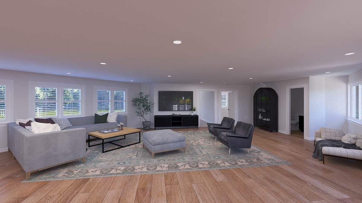 Plan 61595UT: Versatile 2-Bed ADU with Oversized 4-Car Garage and Spacious Living Area - Image #10 - Carriage, Traditional