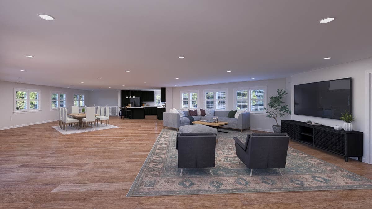 Plan 61595UT: Versatile 2-Bed ADU with Oversized 4-Car Garage and Spacious Living Area - Image #9 - Carriage, Traditional