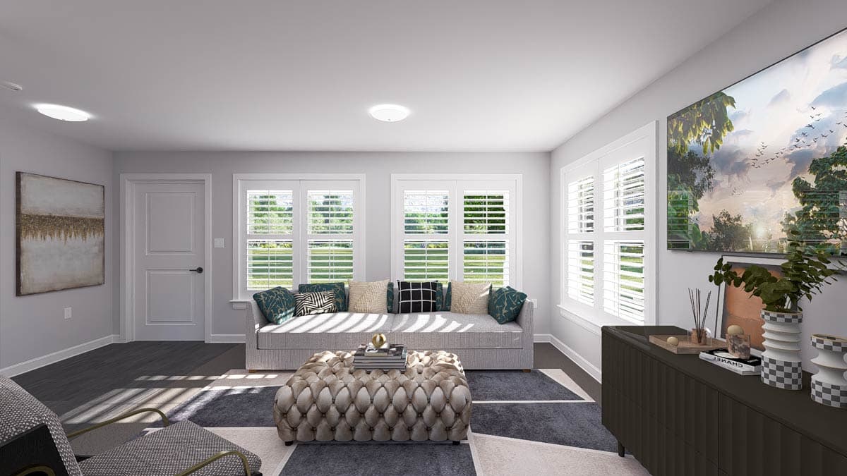 Plan 61597UT: 2-Bed ADU House Plan Under 900 Sq Ft - Image #7 - Traditional