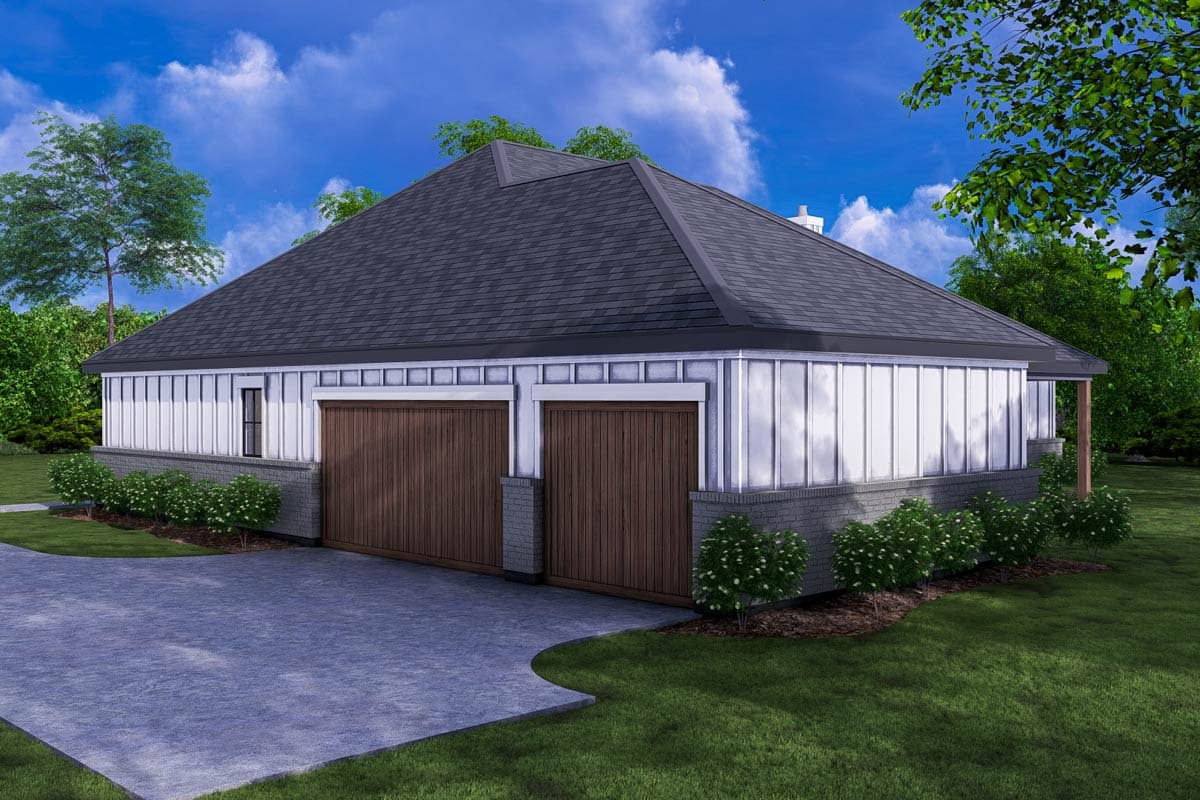 Plan 25446TF: 4-Bed New American House Plan with Rear Covered Patio - 2290 Sq Ft - Image #8 - Country, New American