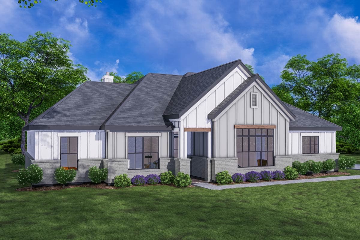 Plan 25446TF: 4-Bed New American House Plan with Rear Covered Patio - 2290 Sq Ft - Image #11 - Country, New American