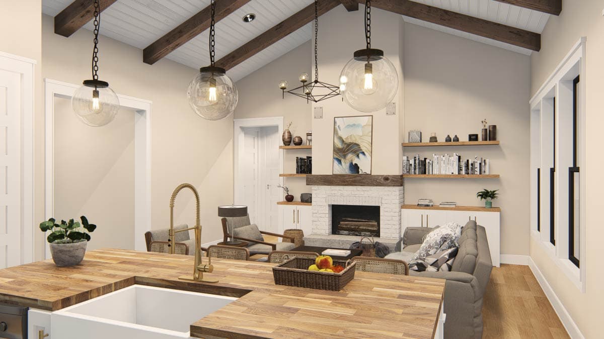 Plan 25446TF: 4-Bed New American House Plan with Rear Covered Patio - 2290 Sq Ft - Image #20 - Country, New American