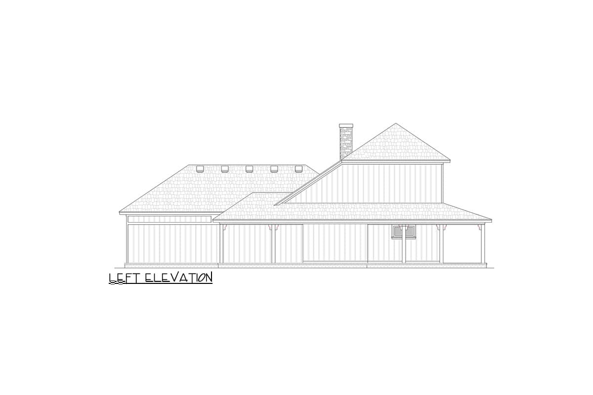 Plan 55241BR: 4-Bed Southern Farmhouse Plan with In-Law Suite - 2140 Sq Ft - Image #6 - Farmhouse, Modern Farmhouse, Southern
