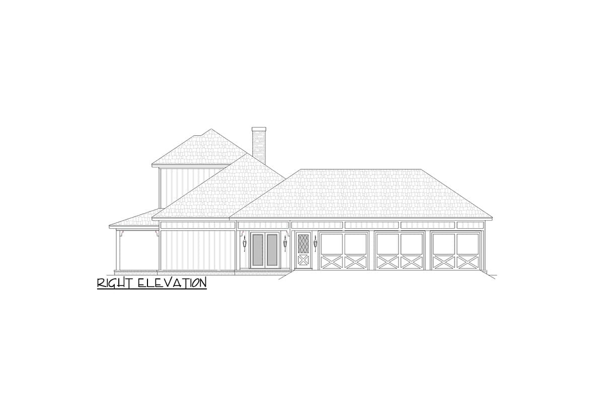 Plan 55241BR: 4-Bed Southern Farmhouse Plan with In-Law Suite - 2140 Sq Ft - Image #7 - Farmhouse, Modern Farmhouse, Southern
