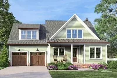 Two-Story Cottage House Plan with Flex Room - 2651 Sq Ft