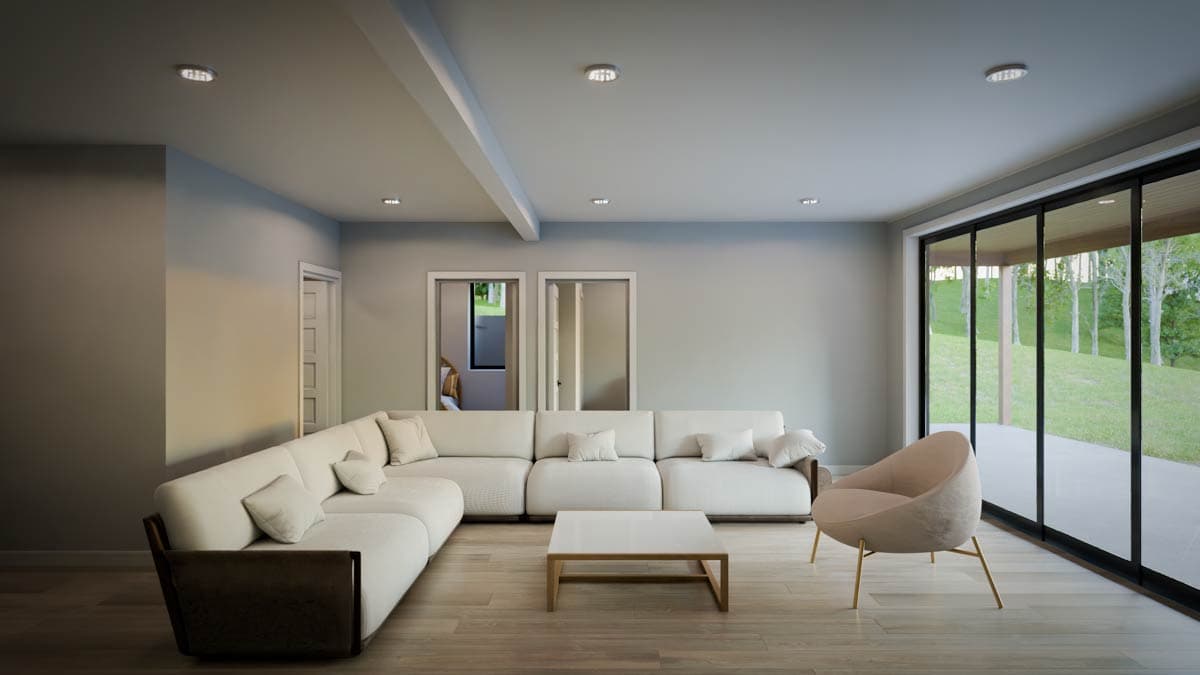 Plan 911054JVD: 4-Bed Mountain Vacation House Plan with Flex Room - 2290 Sq Ft - Image #16 - Mid Century Modern, Modern, Mountain, Northwest