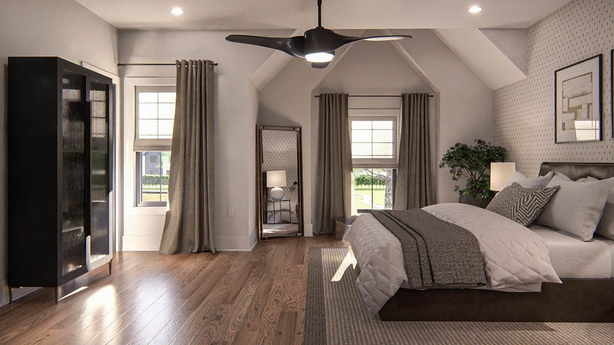 Plan 623483DJ: Modern Cottage Style Duplex with 3-Bed 3-Bath 1709 Sq Ft Units - Image #16 - Cottage, Modern, New American, Transitional, Tudor