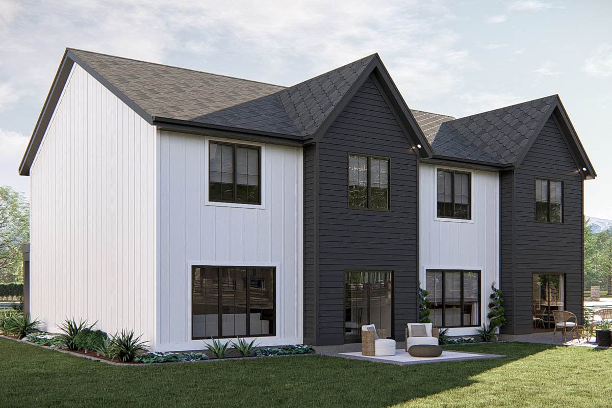 Plan 623483DJ: Modern Cottage Style Duplex with 3-Bed 3-Bath 1709 Sq Ft Units - Image #21 - Cottage, Modern, New American, Transitional, Tudor