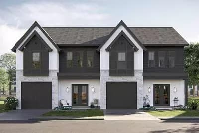 Modern Cottage Style Duplex with 3-Bed 3-Bath 1709 Sq Ft Units