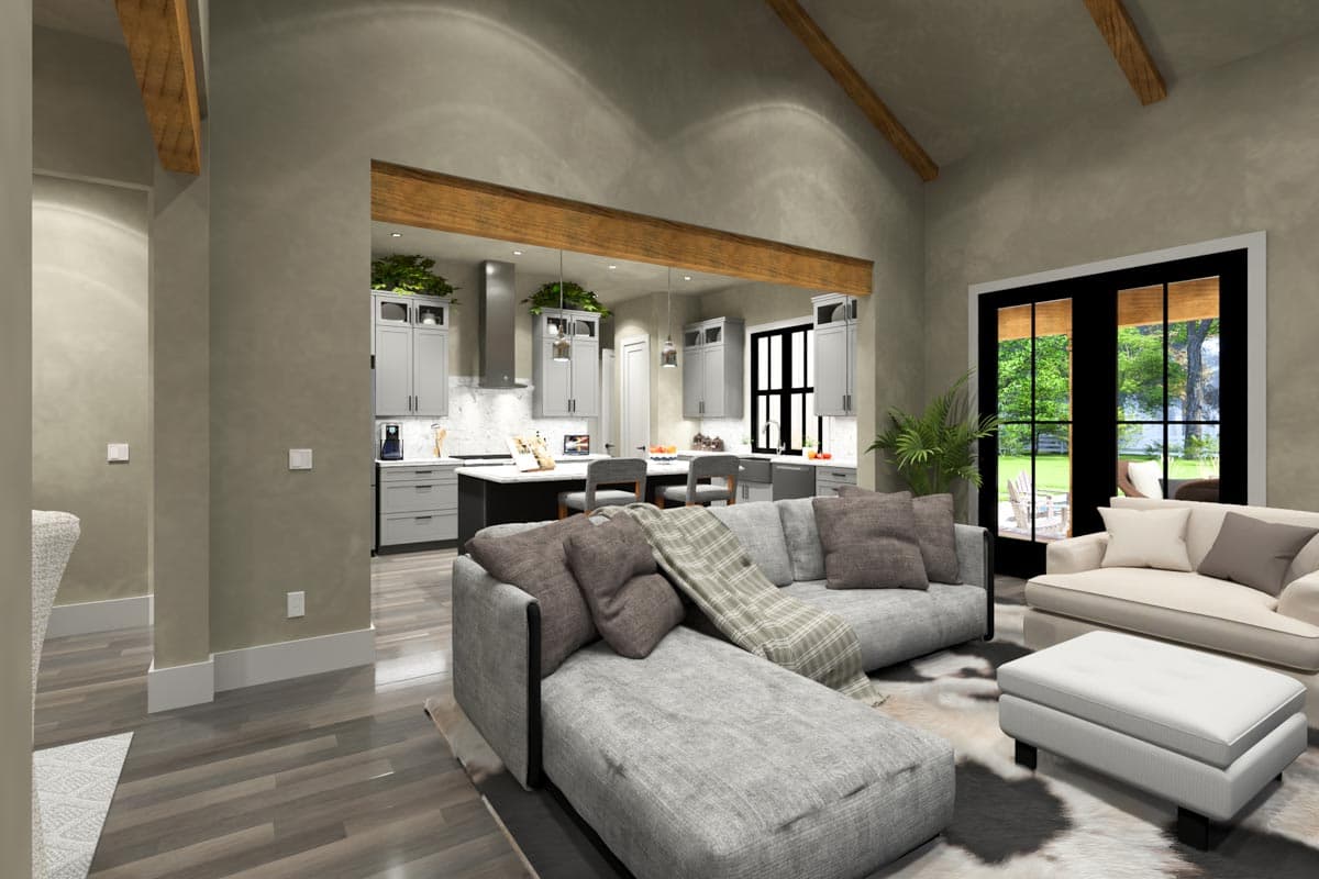 Plan 16935WG: Modern Farmhouse Plan with Outdoor Kitchen and Living Area - 2093 Sq Ft - Image #23 - Country, Farmhouse, Modern Farmhouse