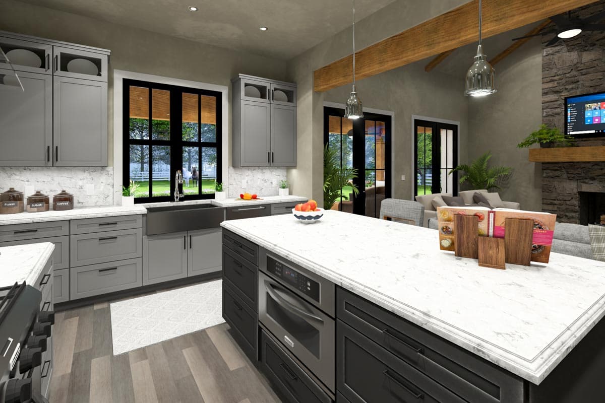 Plan 16935WG: Modern Farmhouse Plan with Outdoor Kitchen and Living Area - 2093 Sq Ft - Image #29 - Country, Farmhouse, Modern Farmhouse