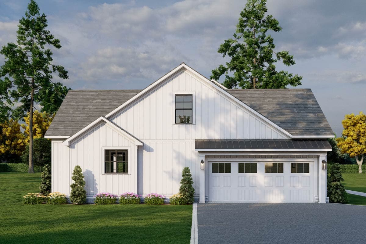 Plan 70913MK: 3-Bed Modern Farmhouse Plan with Bonus Room Above - 2031 Sq Ft - Image #10 - Farmhouse, Modern Farmhouse