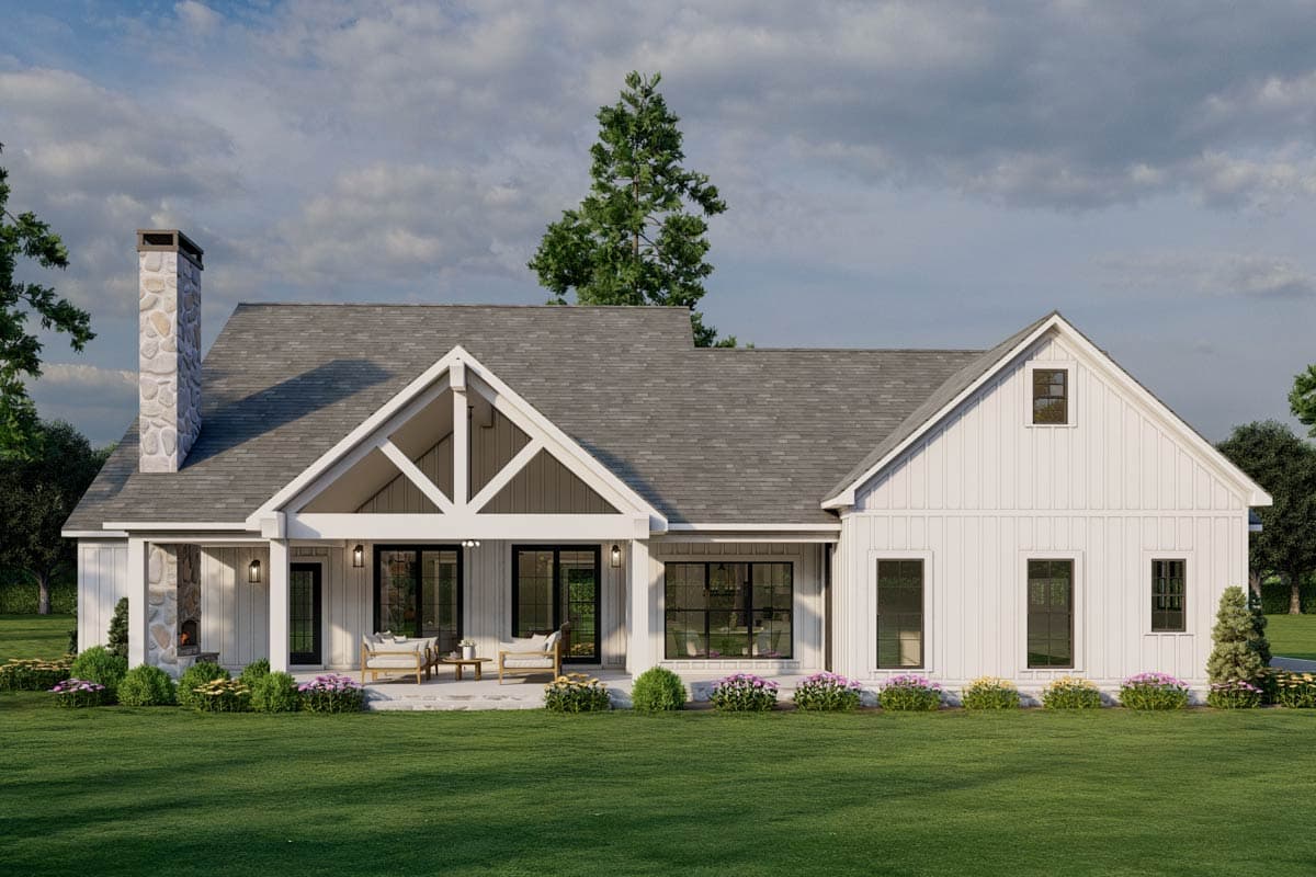 Plan 70913MK: 3-Bed Modern Farmhouse Plan with Bonus Room Above - 2031 Sq Ft - Image #11 - Farmhouse, Modern Farmhouse