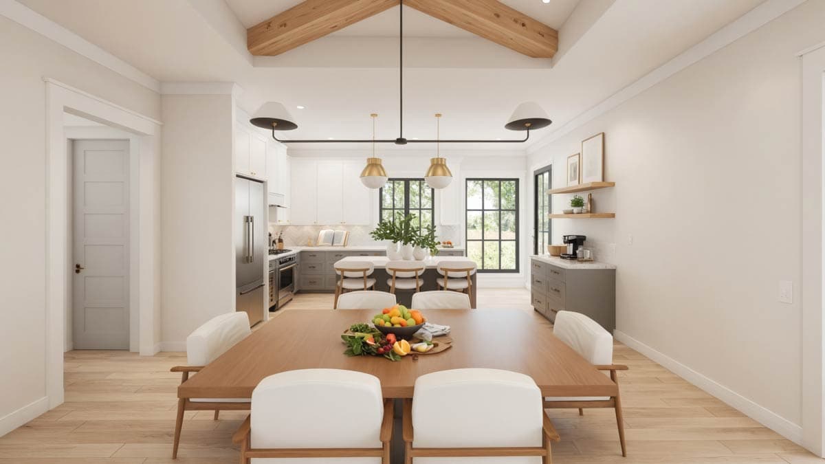 Plan 56554SM: 3-Bed Modern Farmhouse Plan with Wrap Around Porch and Upgrade Options - 1673 Sq Ft - Image #6 - Country, Farmhouse, Modern Farmhouse