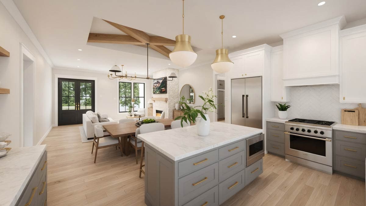 Plan 56554SM: 3-Bed Modern Farmhouse Plan with Wrap Around Porch and Upgrade Options - 1673 Sq Ft - Image #7 - Country, Farmhouse, Modern Farmhouse